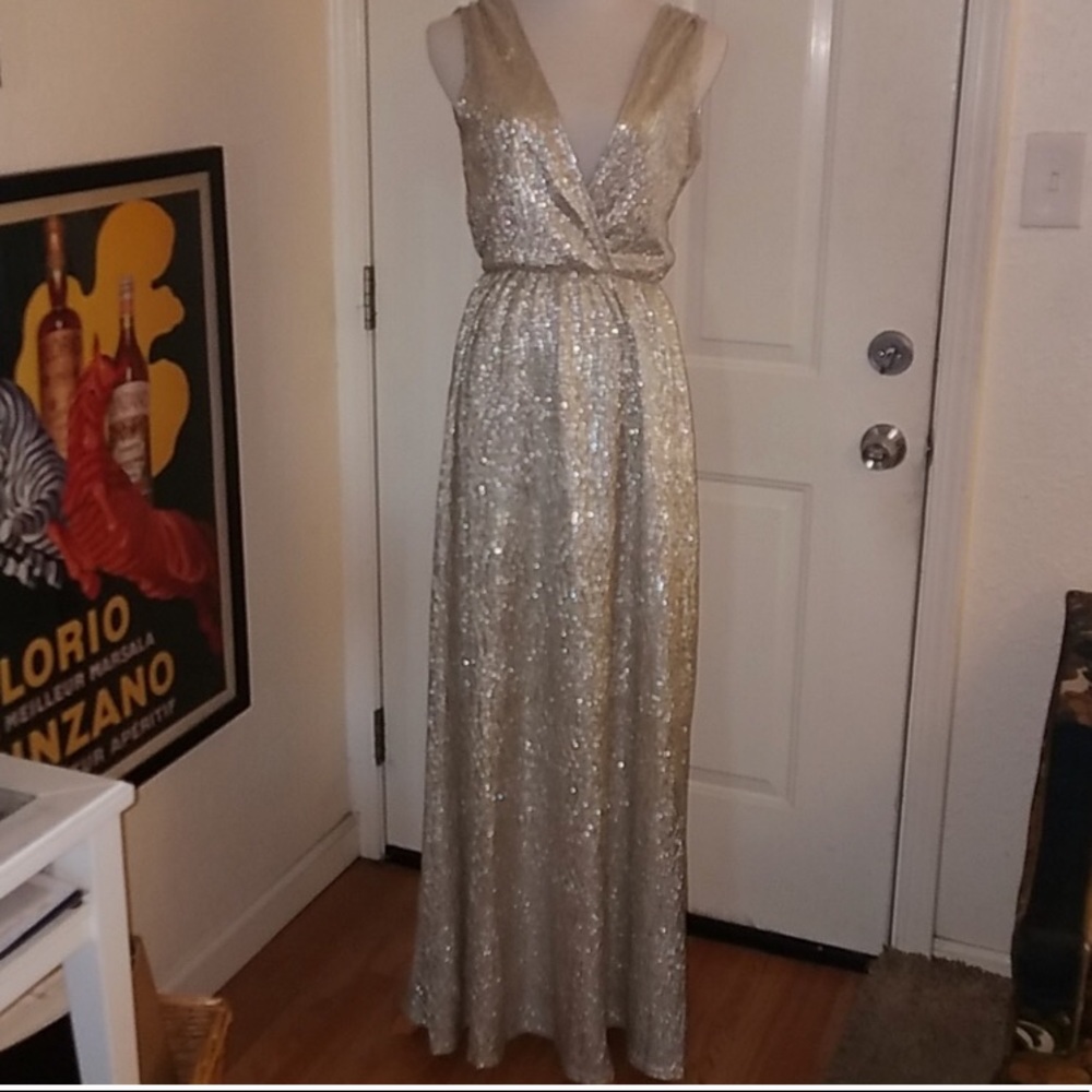 Lulu’s Silver gown